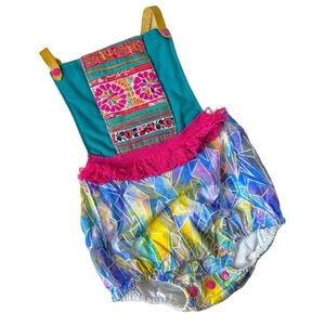 Liboosha Handmade Romper. Size 3/4. HTF. Great Condition. Boho. Party. Birthday